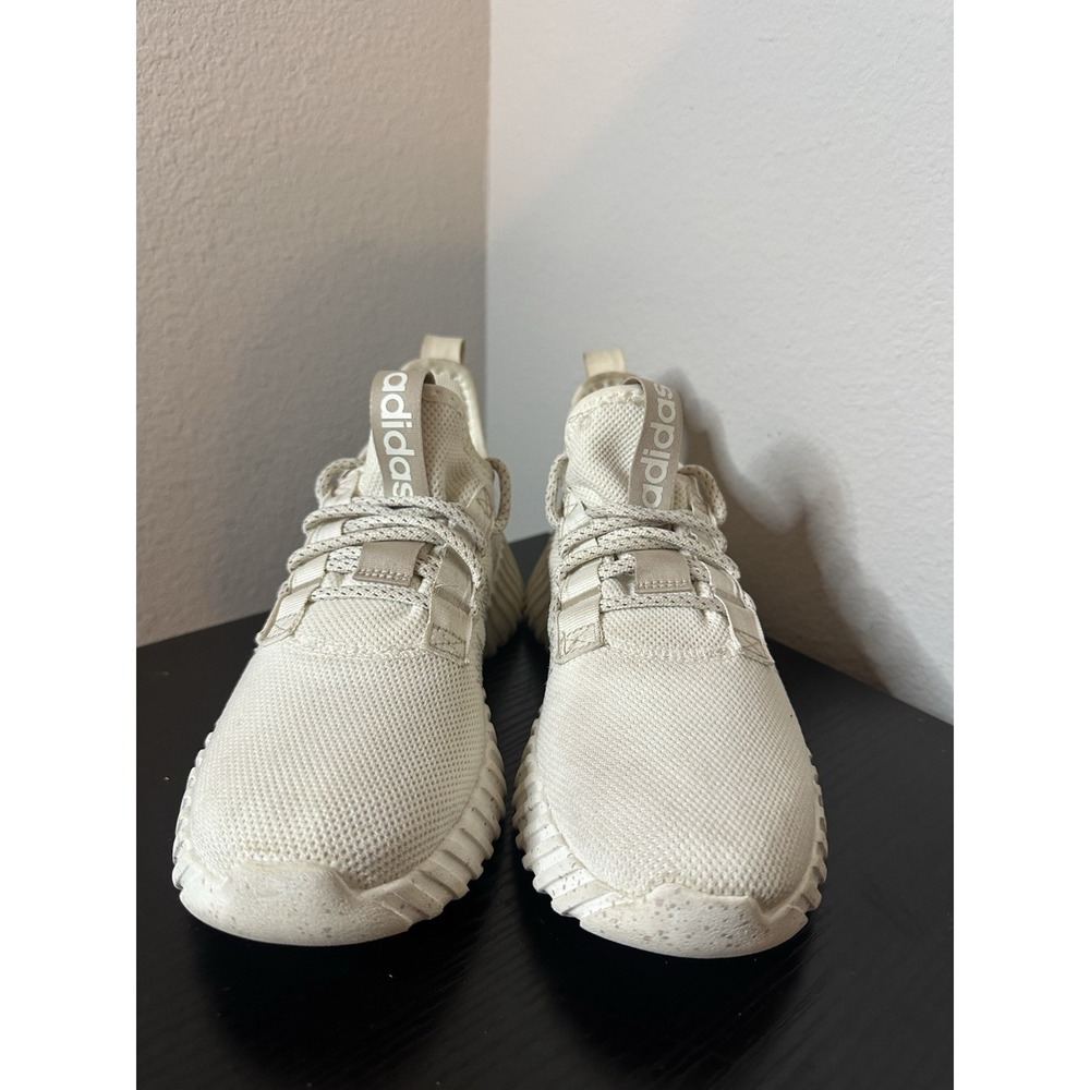 Adidas Womens Kaptir Flow IF6601 White Running Shoes Sneakers Size 8 - Picture 2 of 9